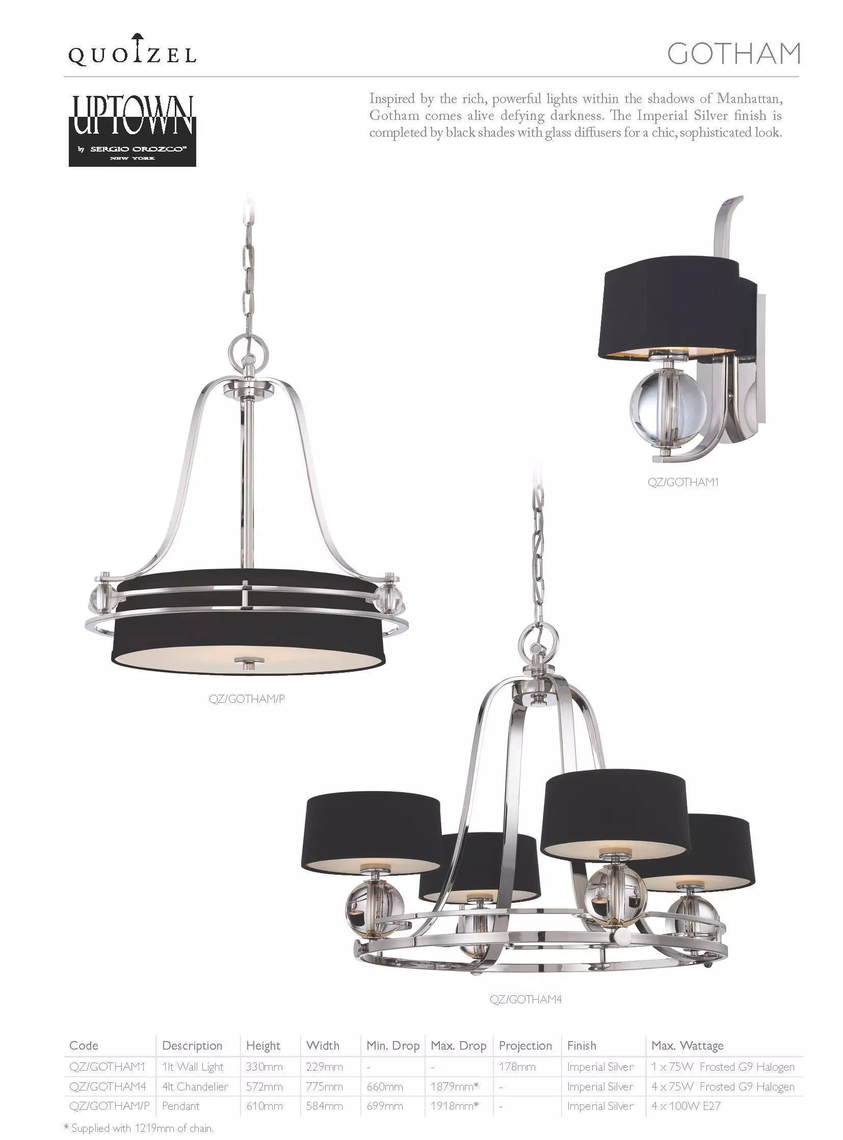 Chandeliers collection Gotham 3D model_0