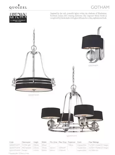 Chandeliers collection Gotham 3D model