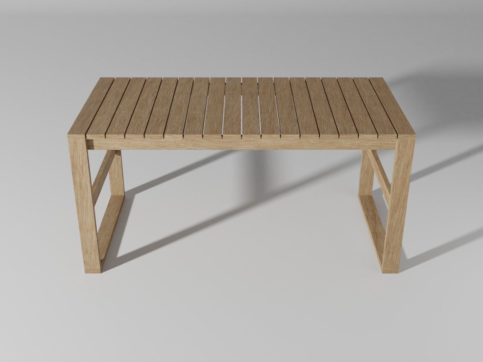 BK15 dining table Low-poly 3D model_1