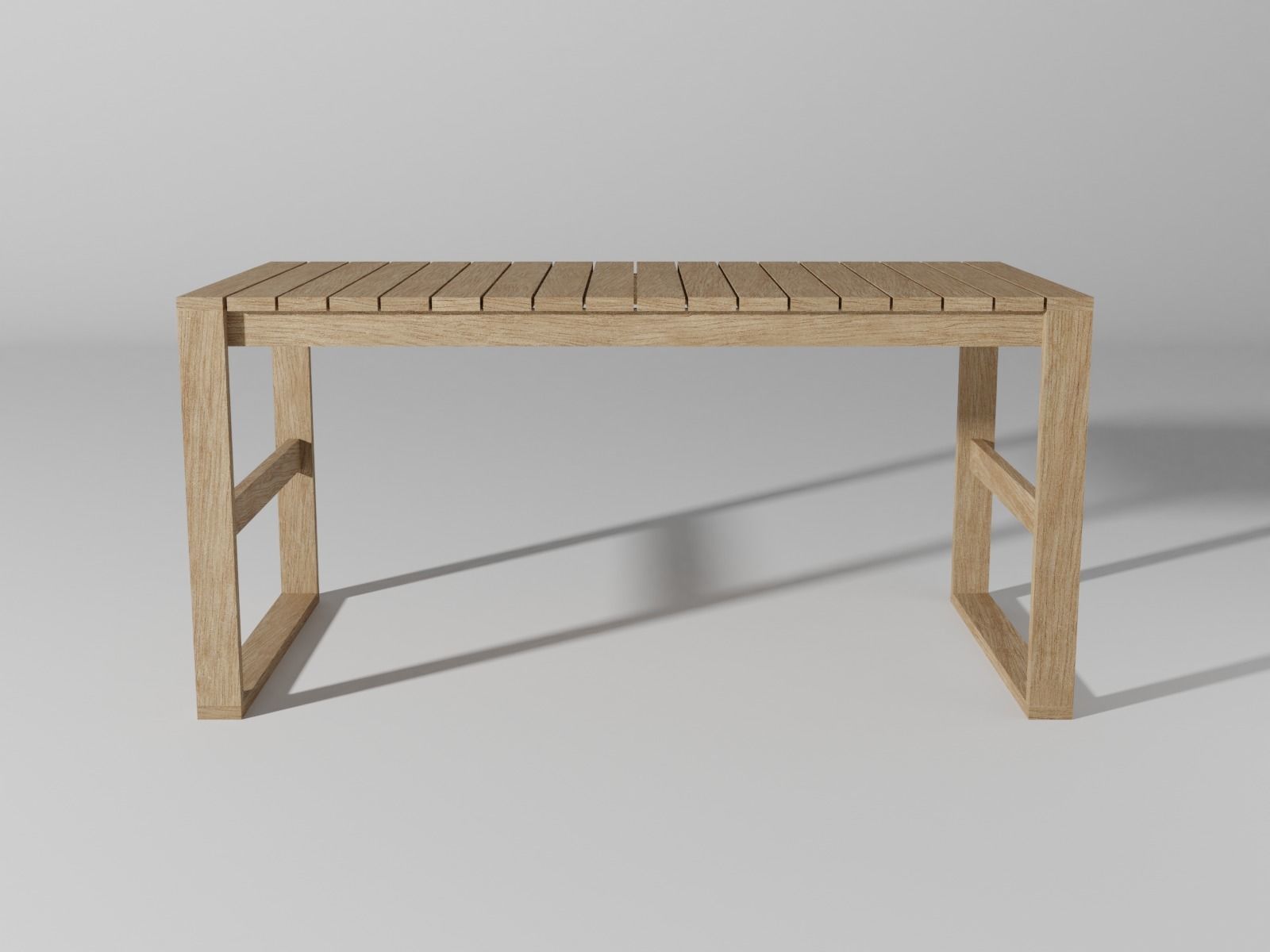 BK15 dining table Low-poly 3D model_4