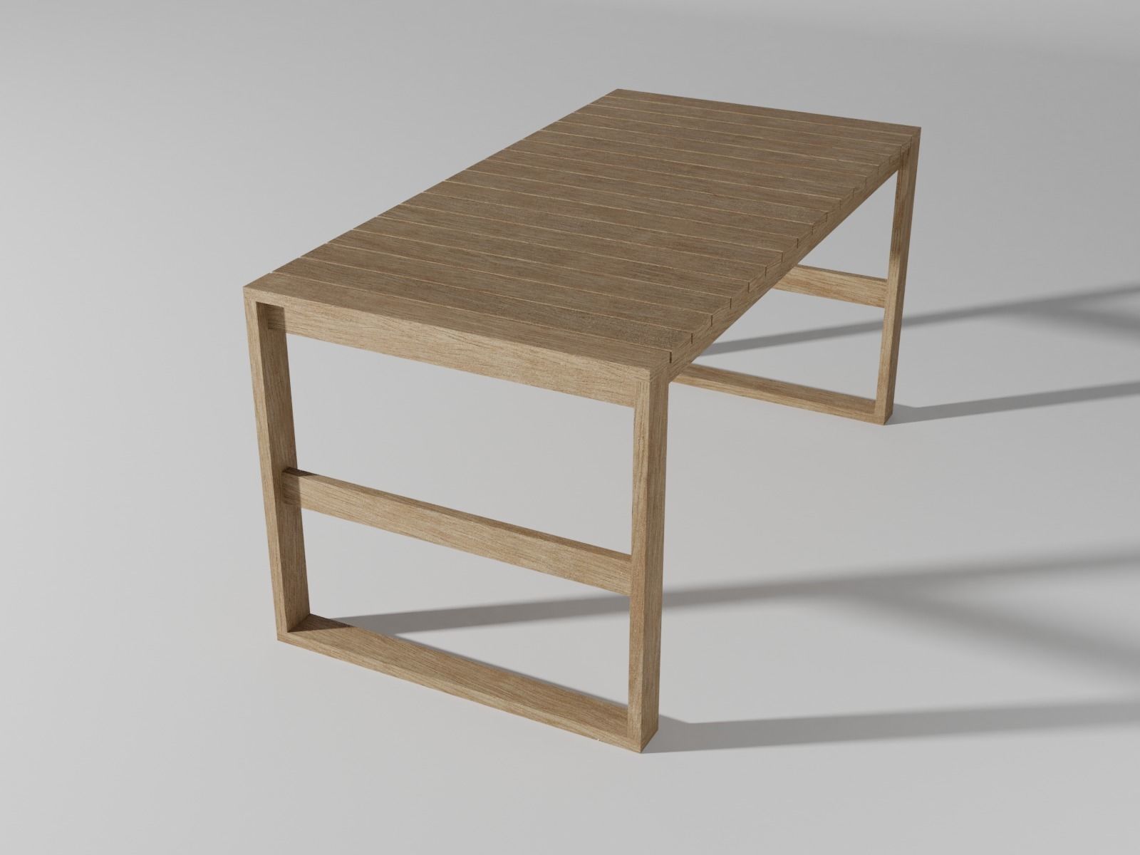BK15 dining table Low-poly 3D model_5