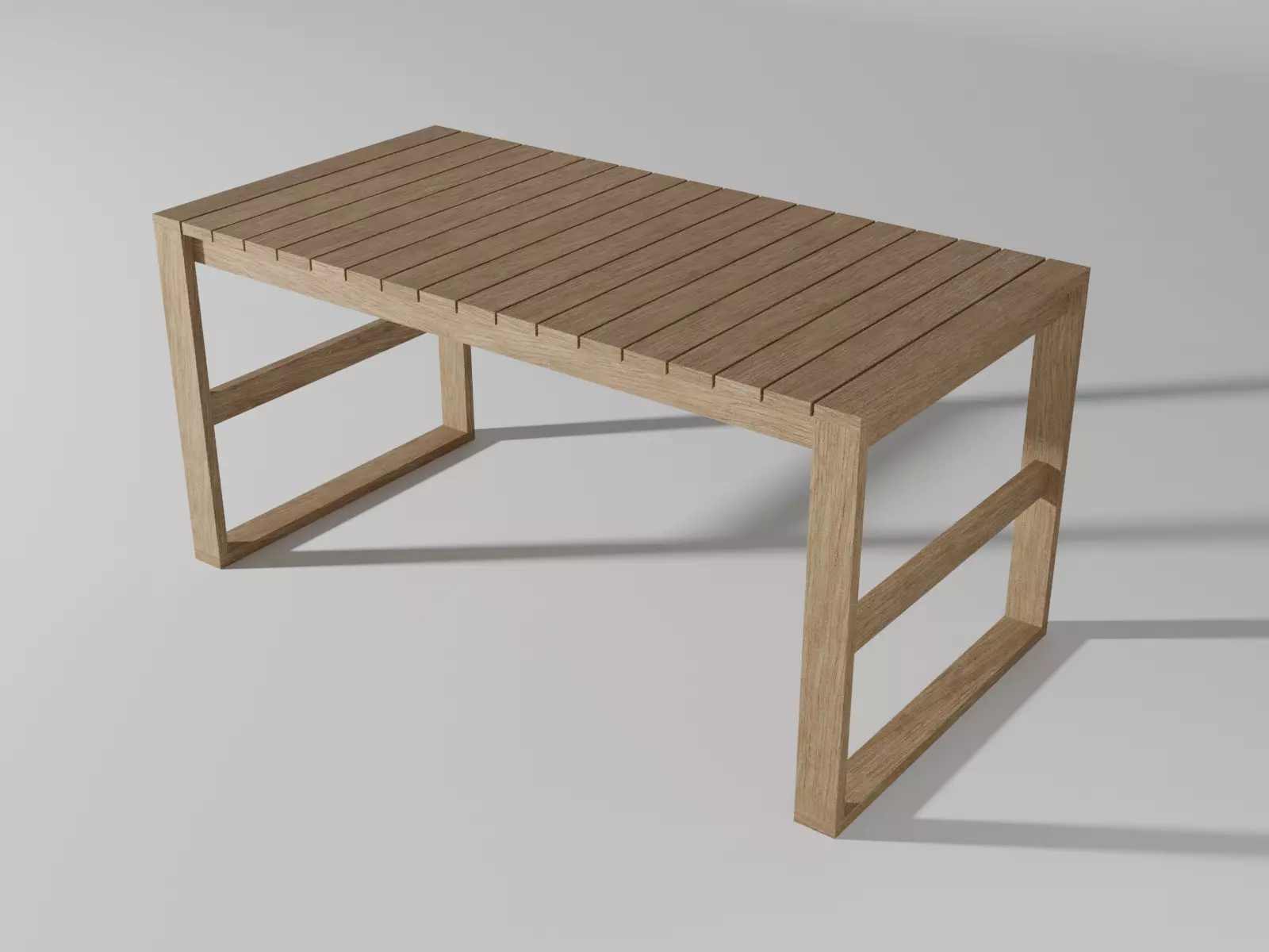 BK15 dining table Low-poly 3D model_0