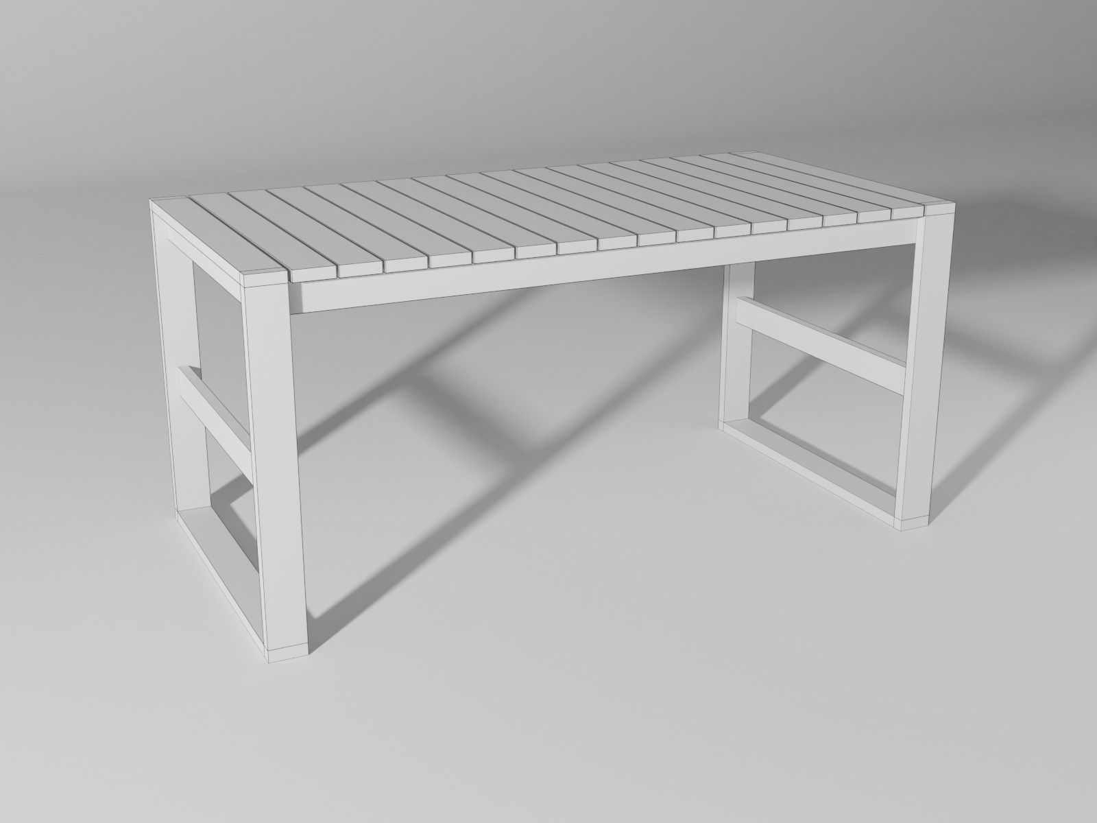 BK15 dining table Low-poly 3D model_11