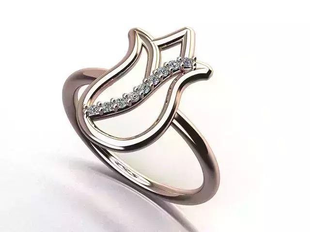Ring tulip  3D print model