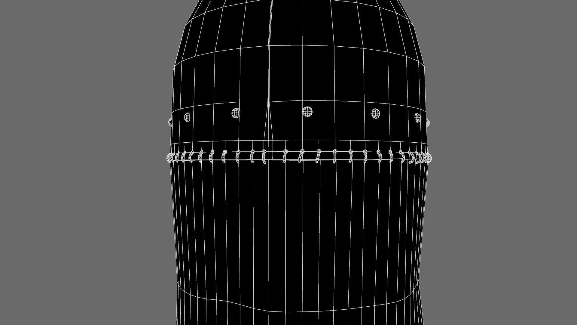 Medieval Helmet Low-poly 3D model_54