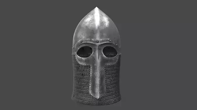Medieval Helmet Low-poly 3D model