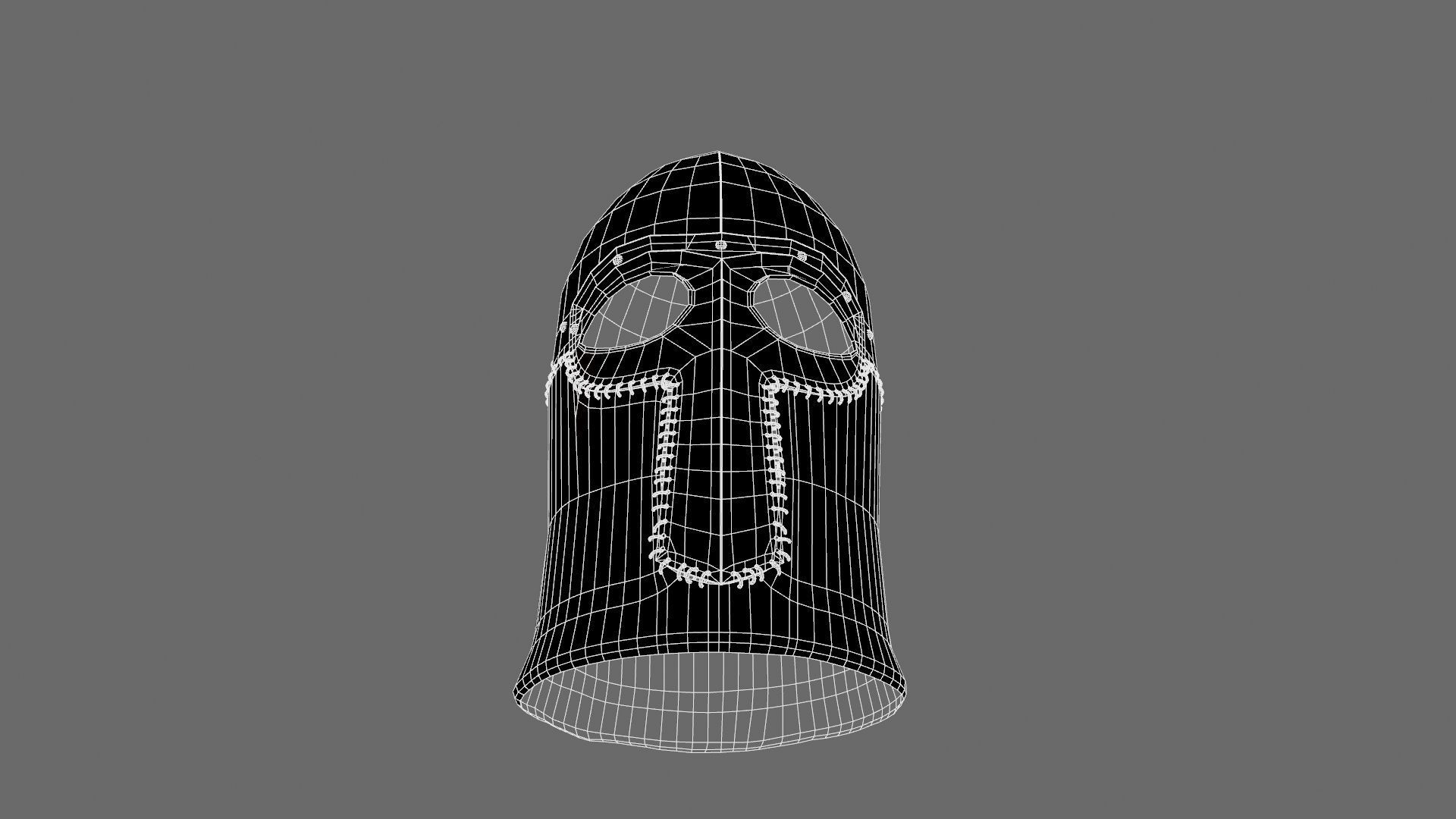 Medieval Helmet Low-poly 3D model_71