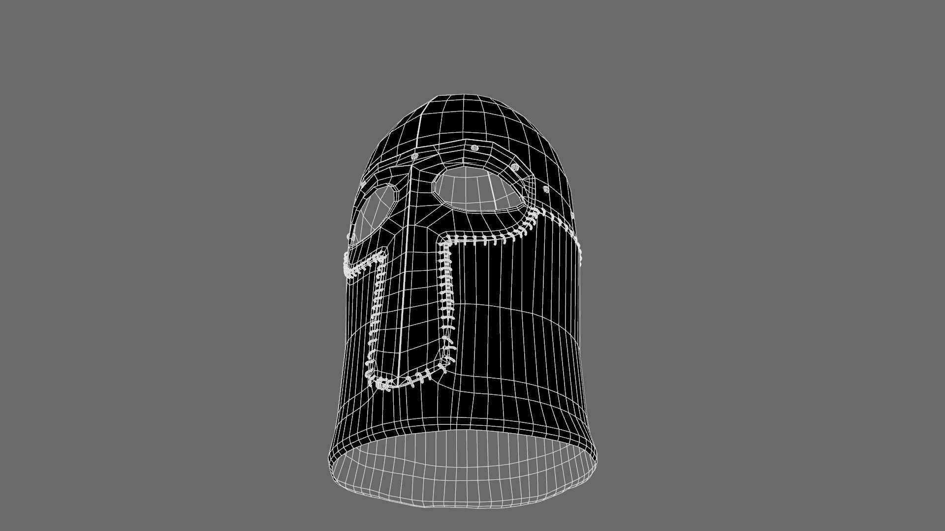 Medieval Helmet Low-poly 3D model_75