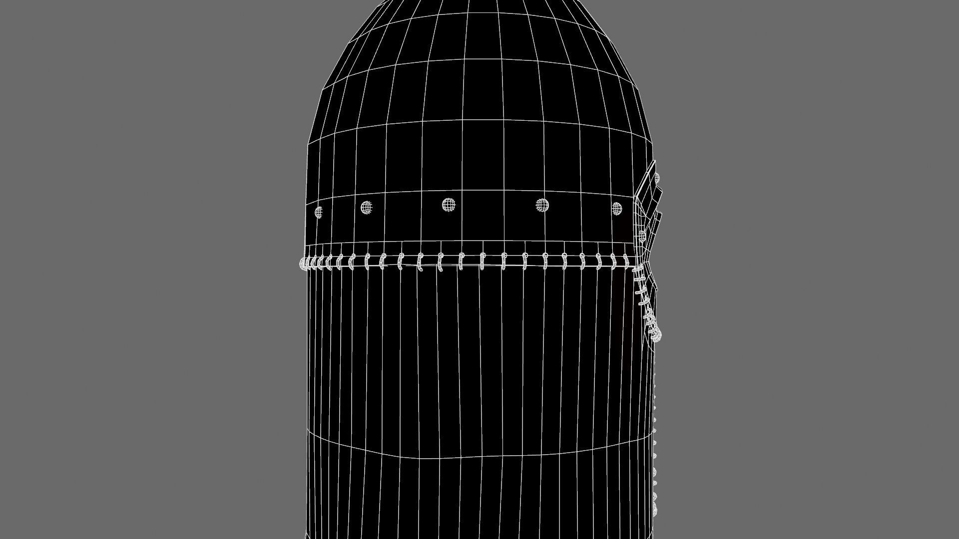 Medieval Helmet Low-poly 3D model_51