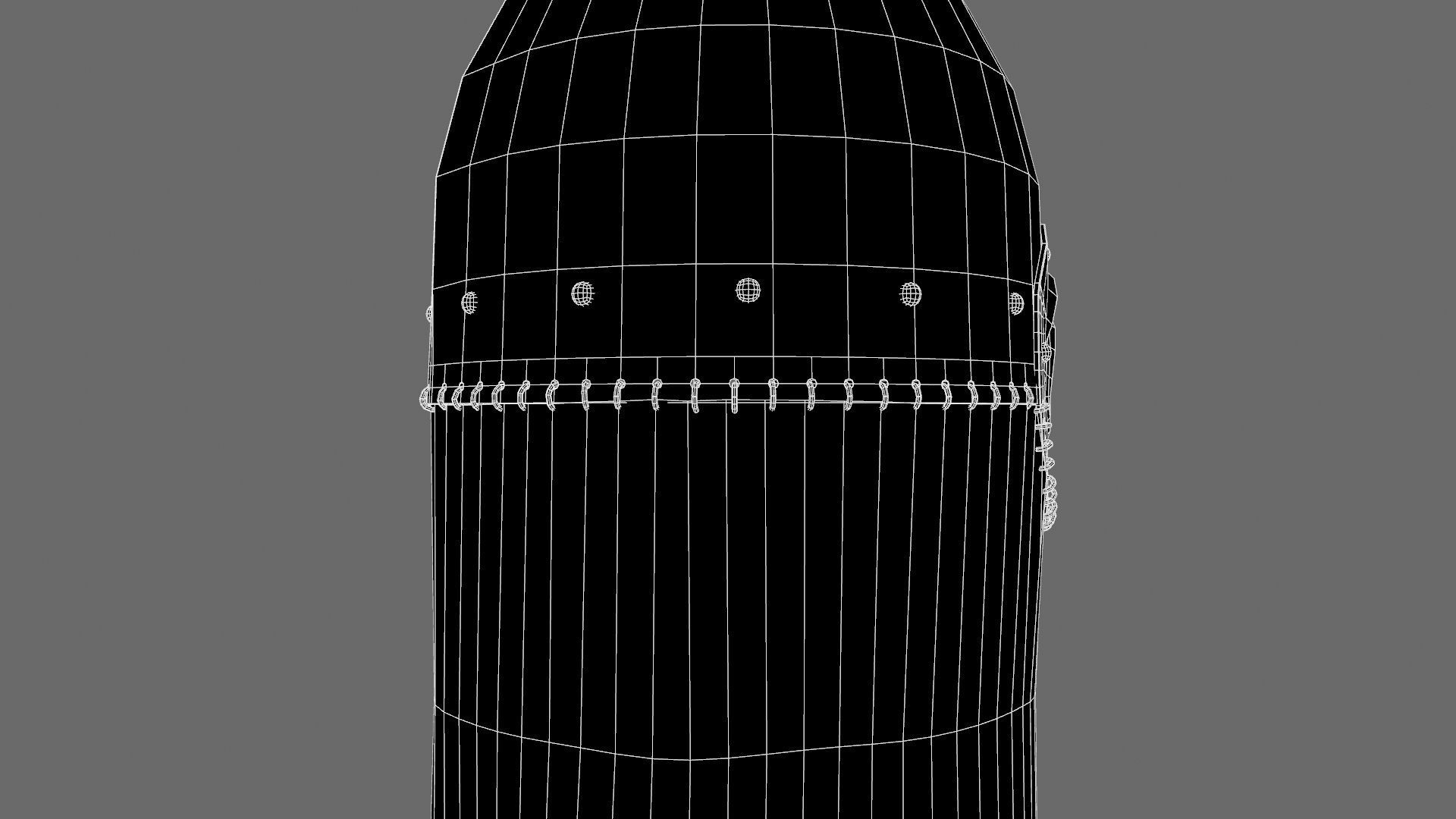 Medieval Helmet Low-poly 3D model_52