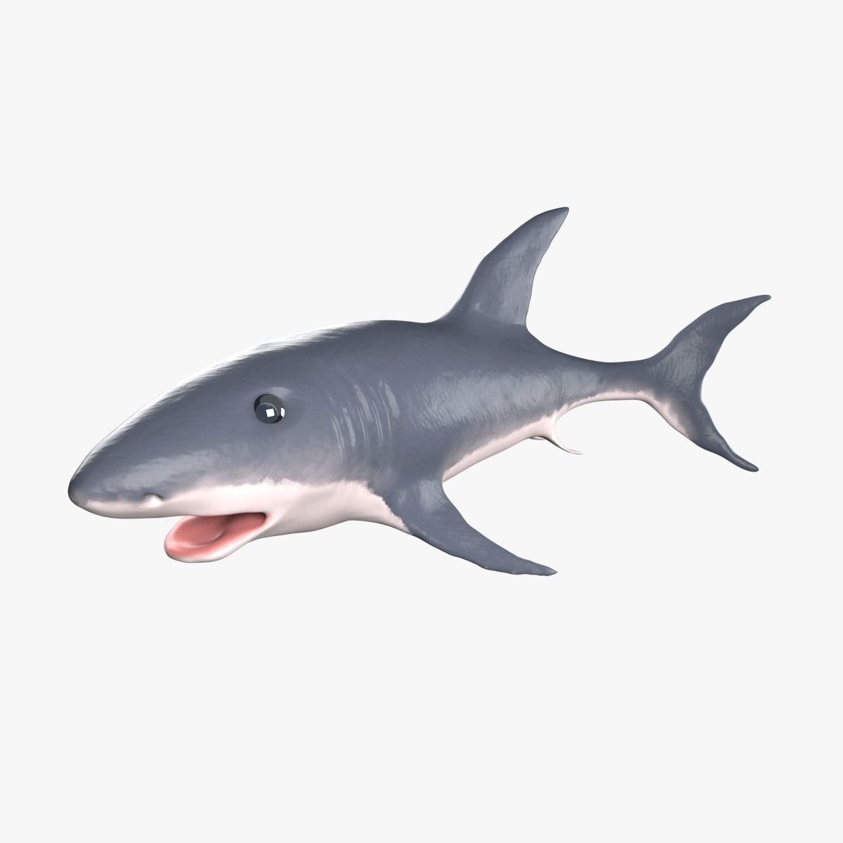 Shark Low-poly 3D model_2