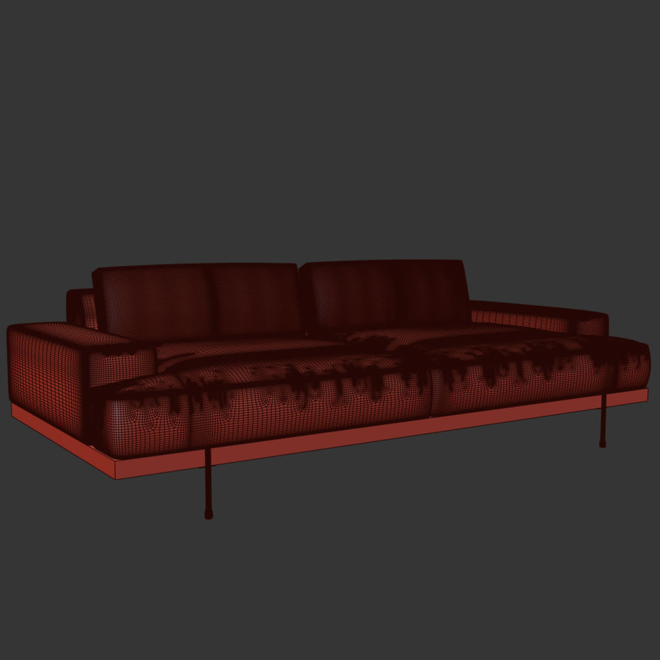 Rivera  sofa 3D model_2