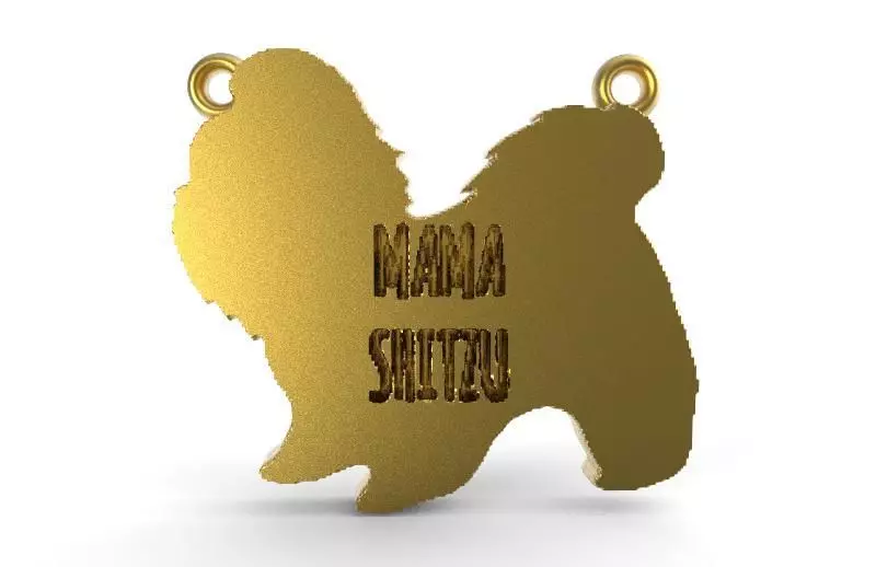 Mama shitzu pendant 3D print model