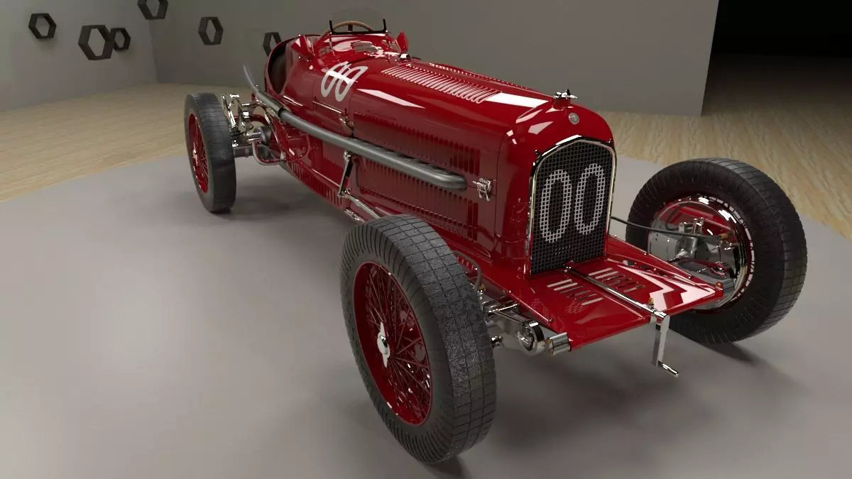 Alfa Romeo P3 3D model