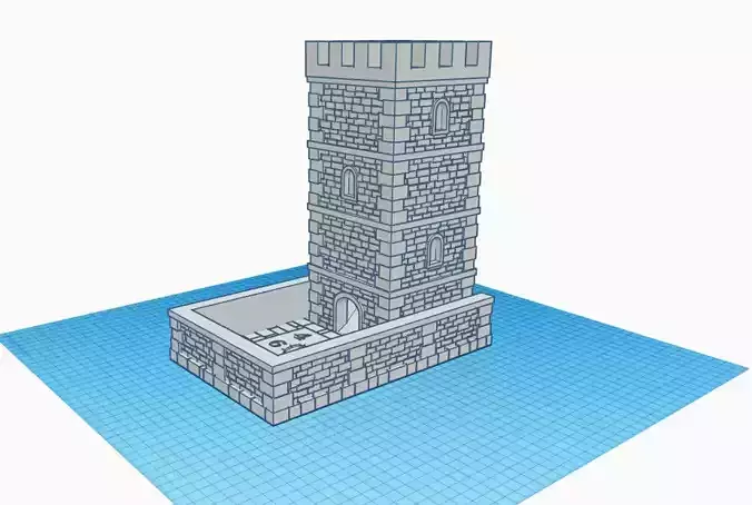 Fantasy Football Dice Tower with Built in Scatter Template