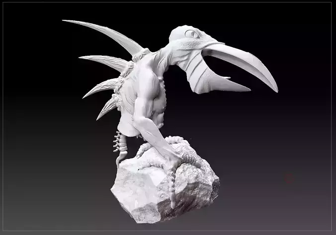 Zeyun creature STL 3D print model