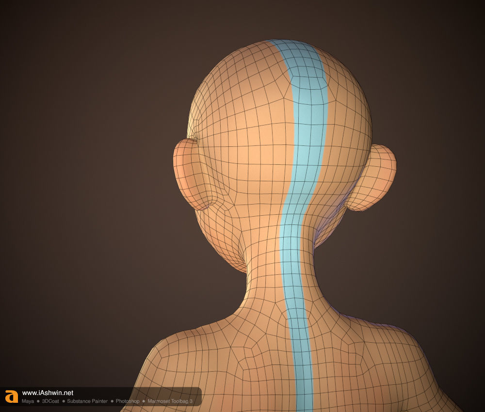 Aang Rig Low-poly 3D model_21