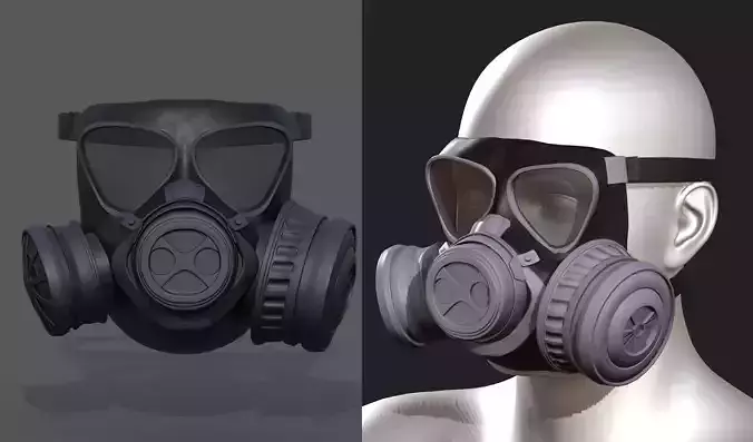 gas mask helmet scifi 