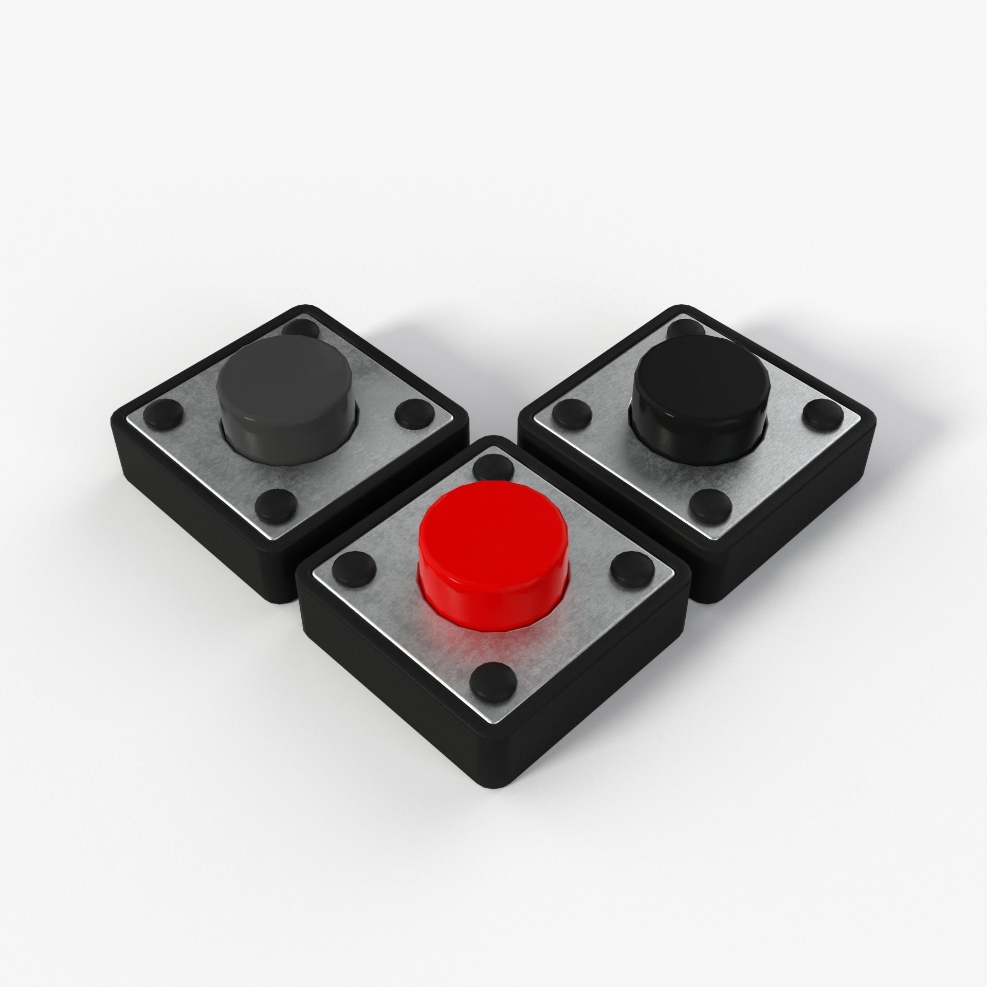 circuit board push button switch 3D model_4
