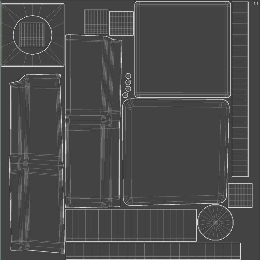 circuit board push button switch 3D model_5