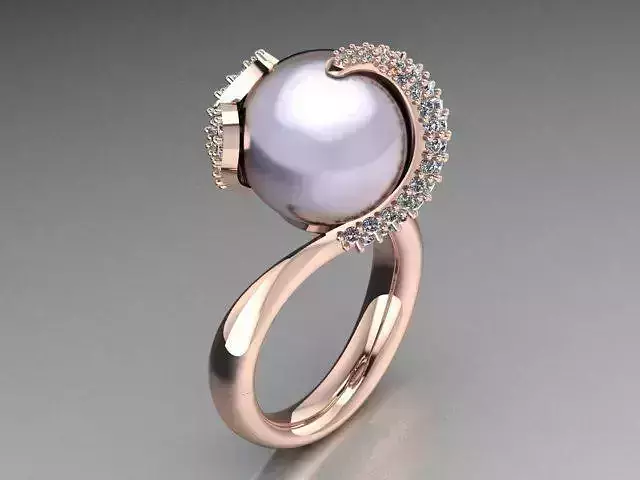 14 or 18k pearl ring