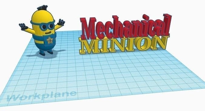 Minion mechanical 3D print model