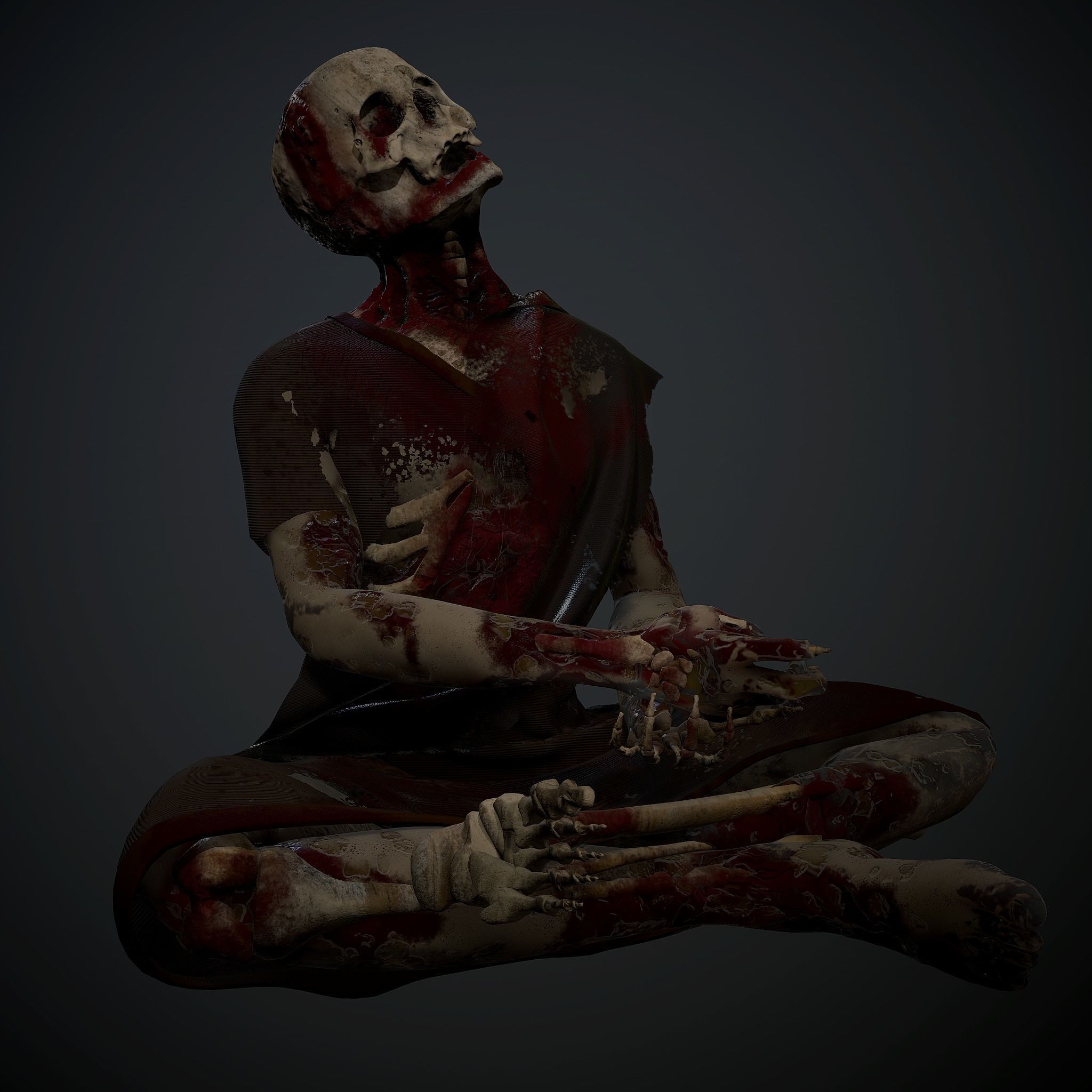 corpse Mesh Low-poly 3D model_5