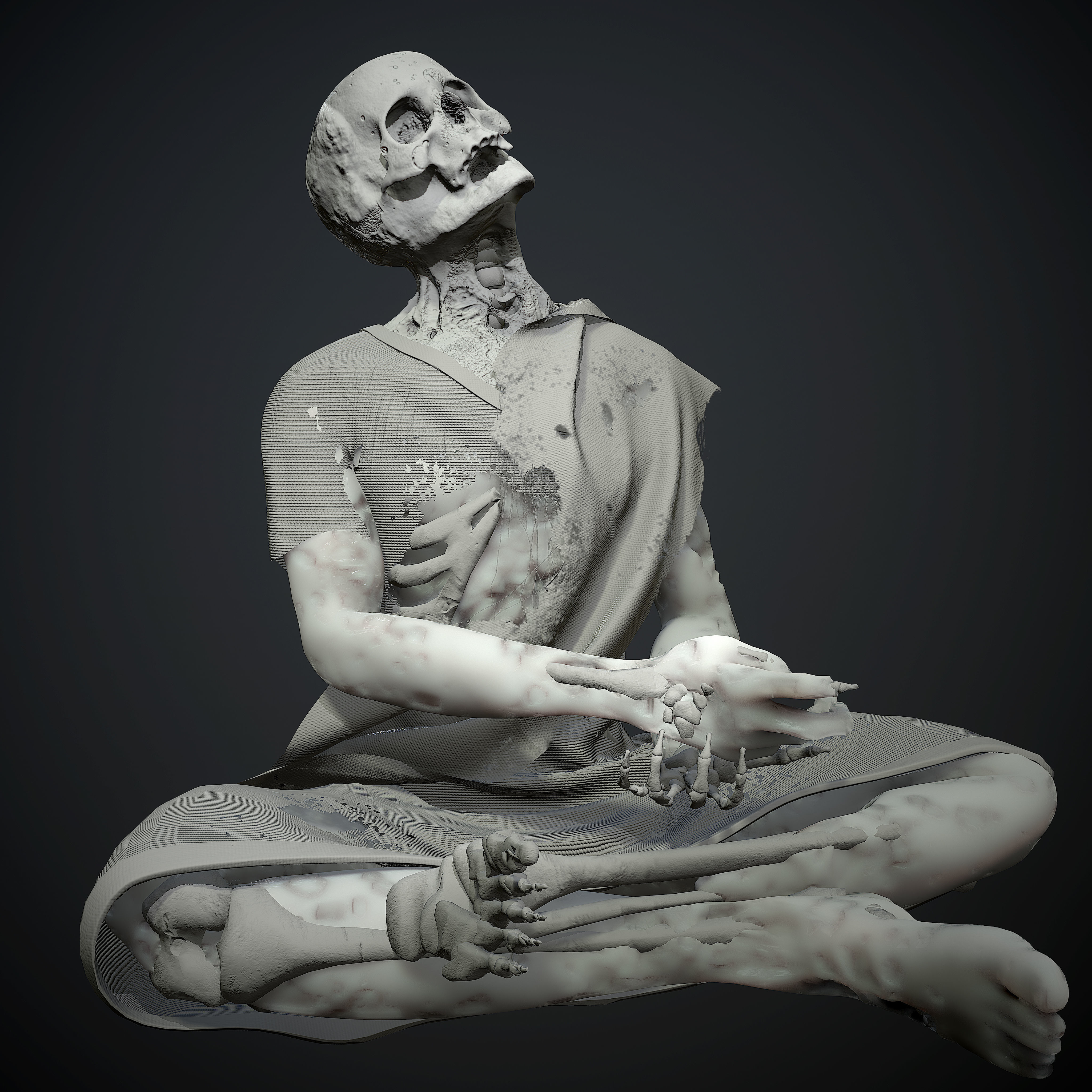 corpse Mesh Low-poly 3D model_2