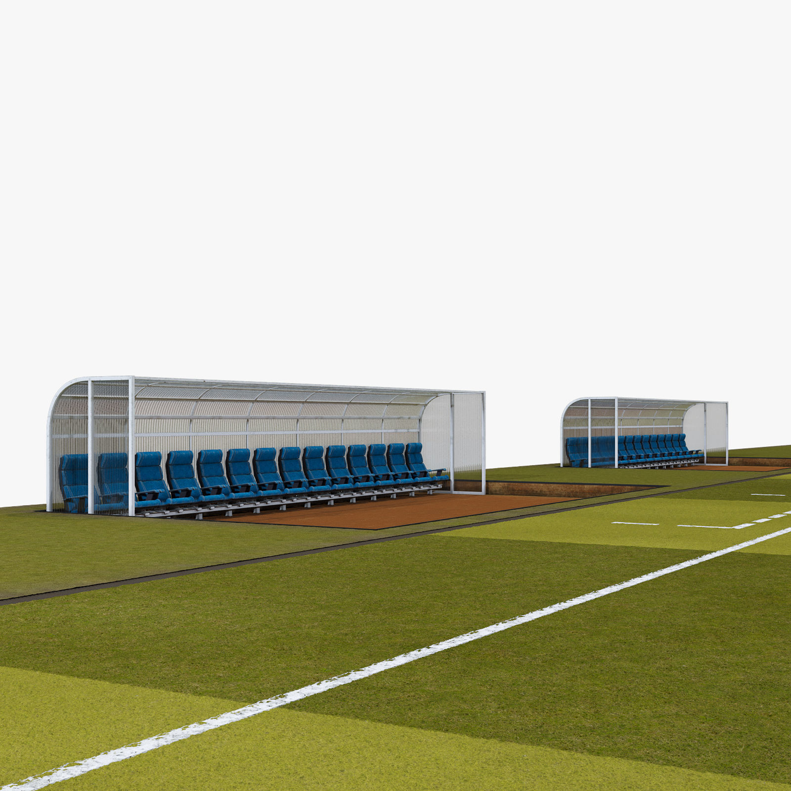 Football pitch 3D model_4