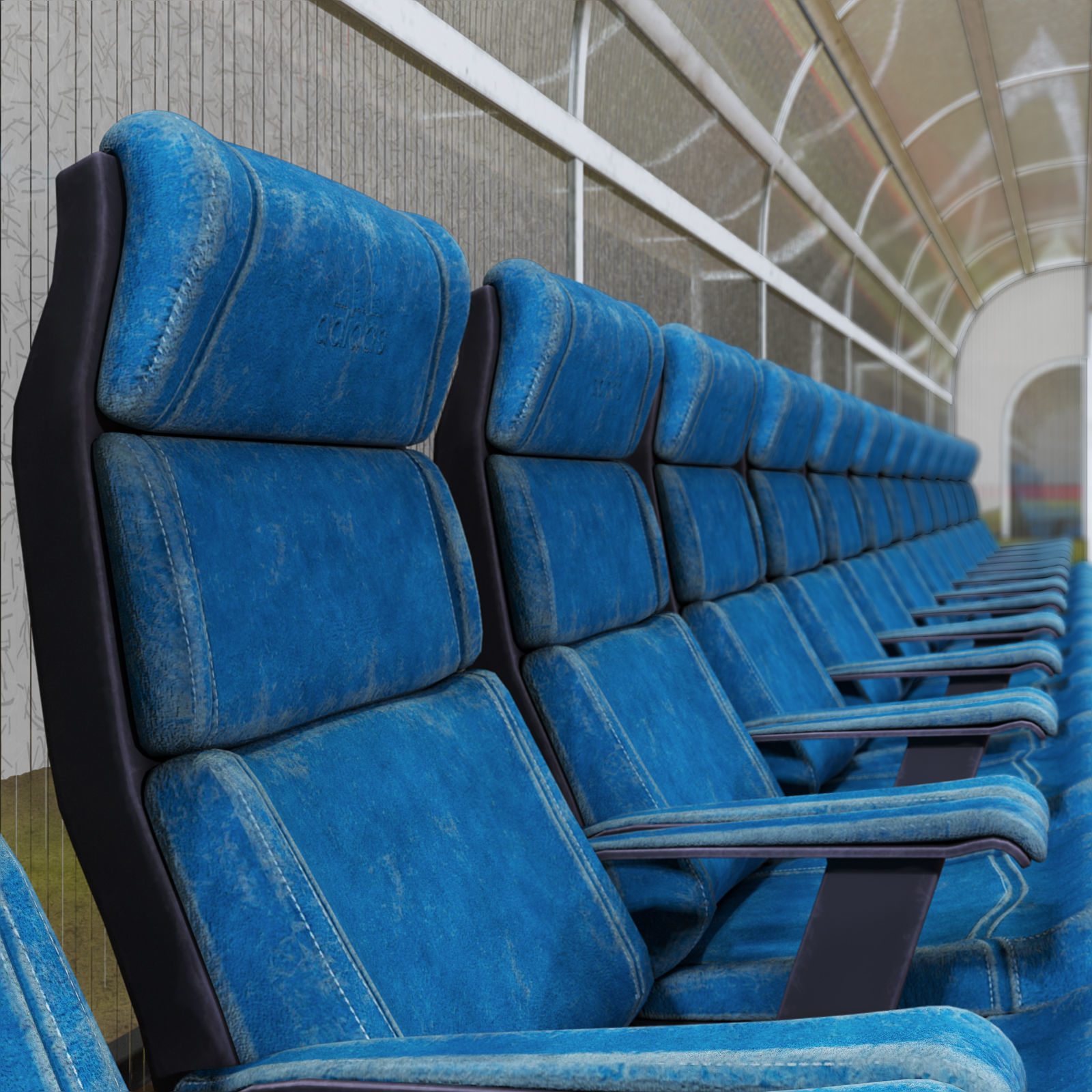 Football pitch 3D model_5