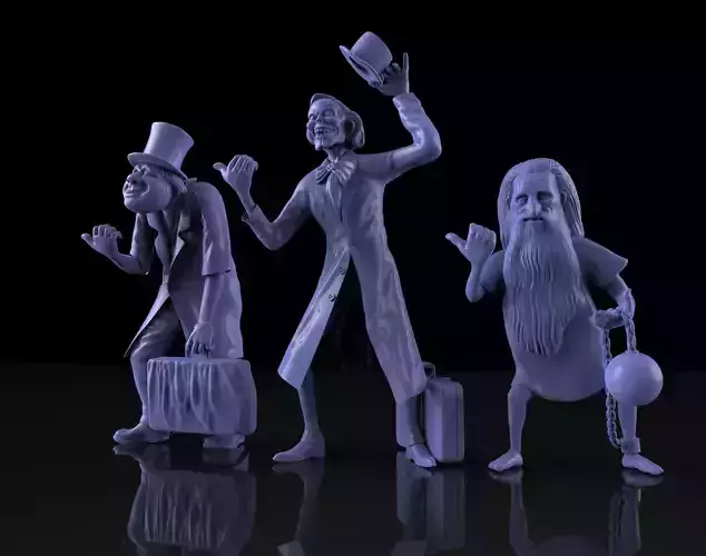 hitchhiking ghosts haunted mansion 3D print model