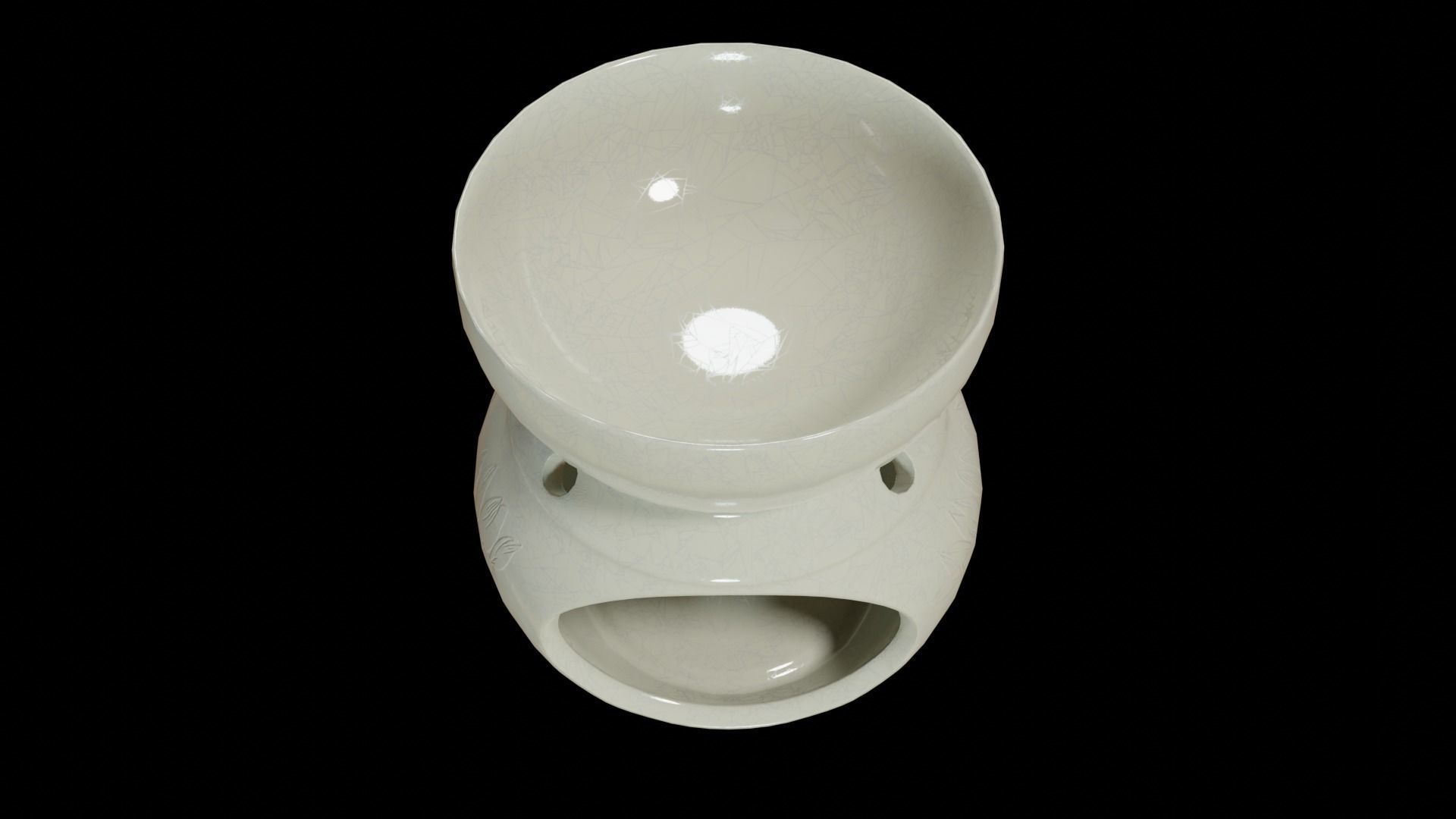 Aroma lamp Low-poly 3D model_6