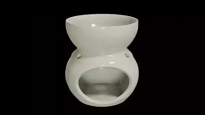 Aroma lamp Low-poly 3D model