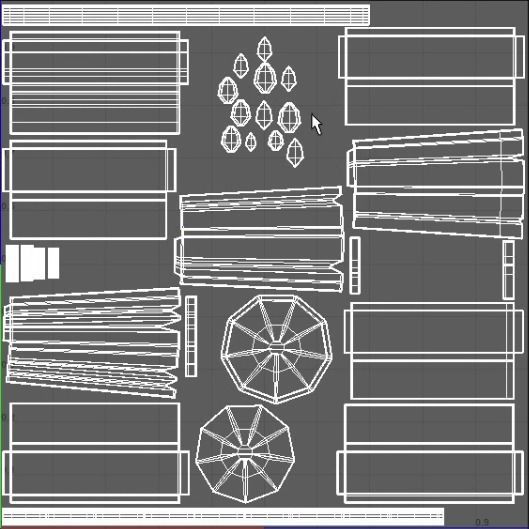 Wooden bucket 3D model_2