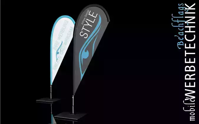 Beachflag two feather flags