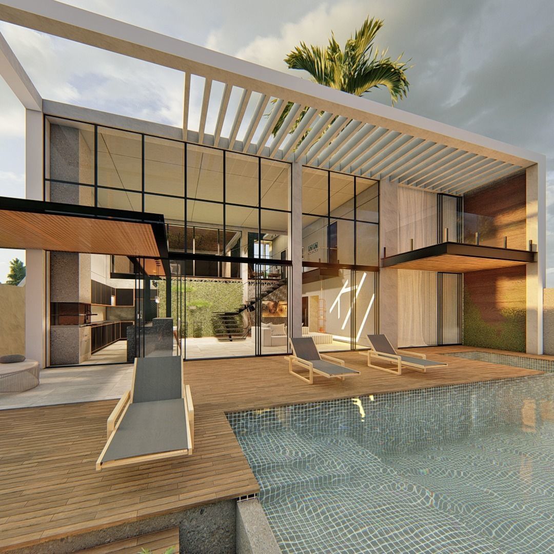 casa branca 3D model_3