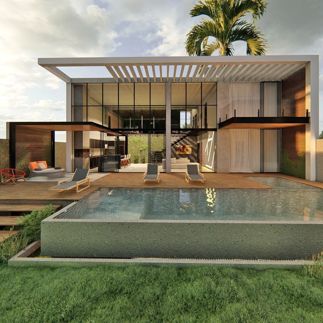 casa branca 3D model_4