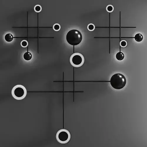 Gaia - Modern suspended or wall led lamp