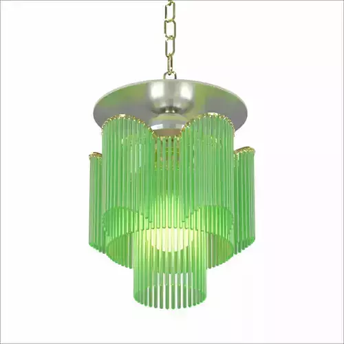 Chandelier glass pendant light 3D model