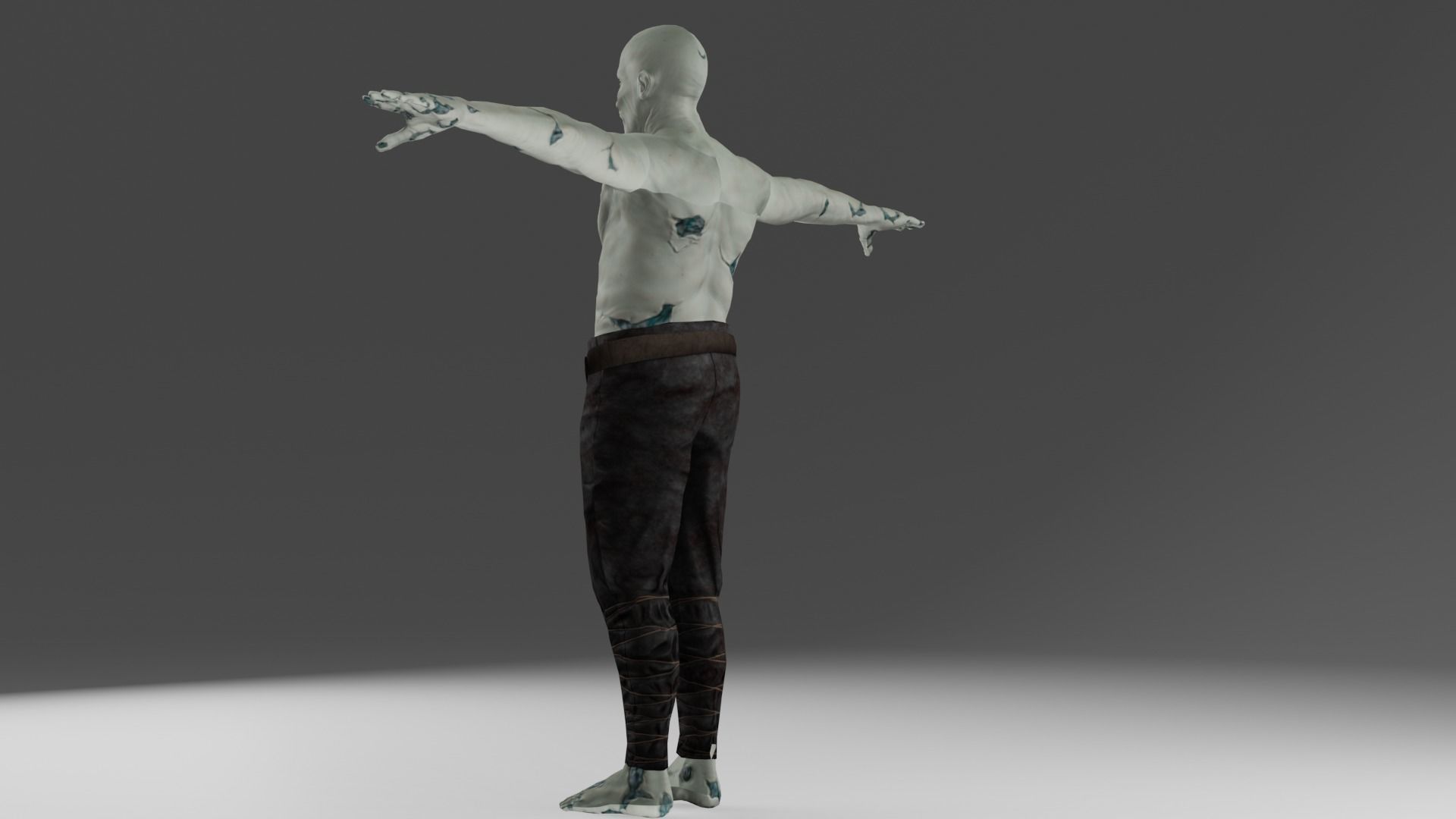 Zombie Man 3D model_4