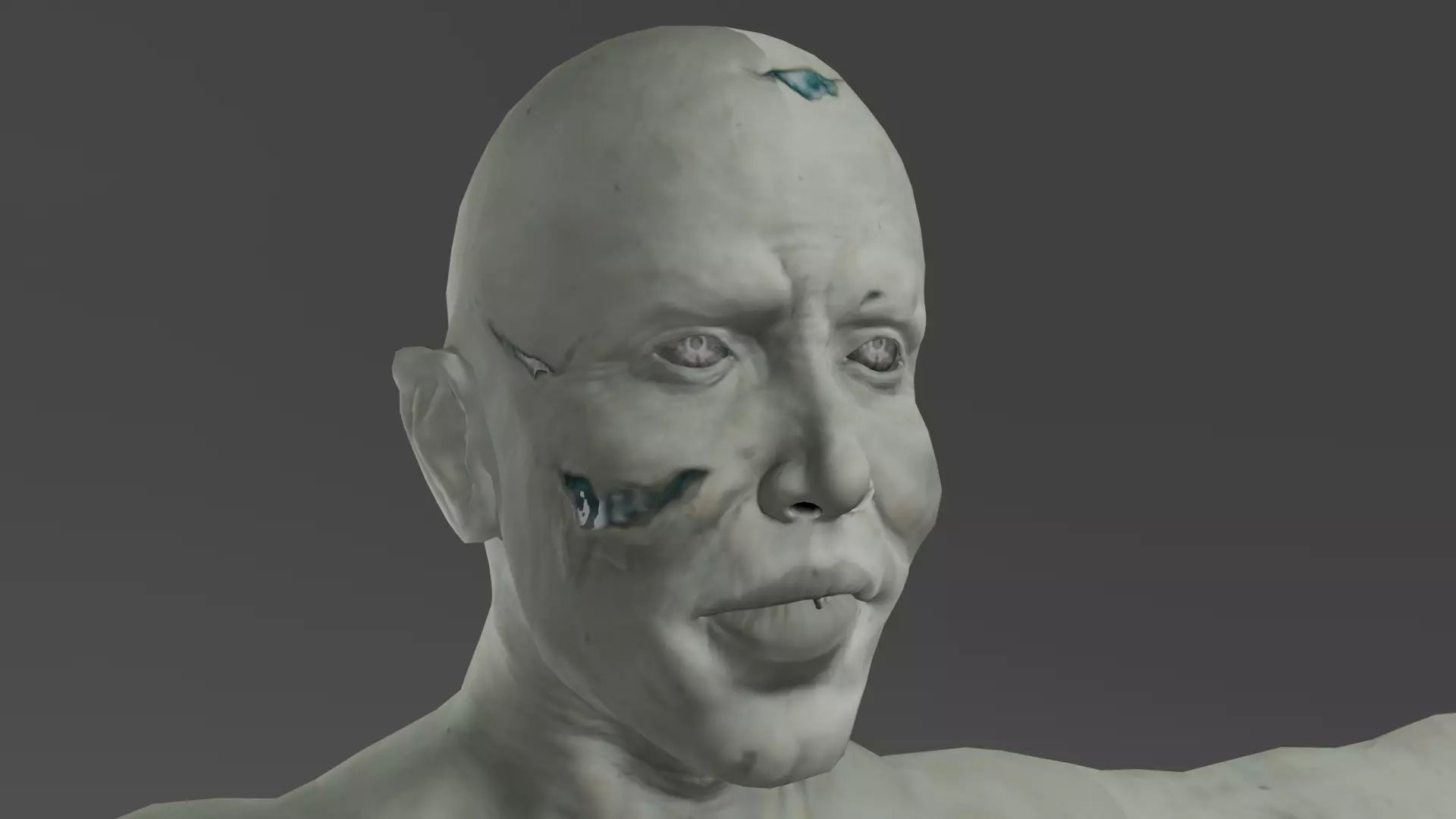 Zombie Man 3D model_0