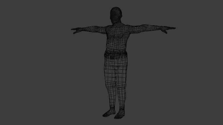 Zombie Man 3D model_5