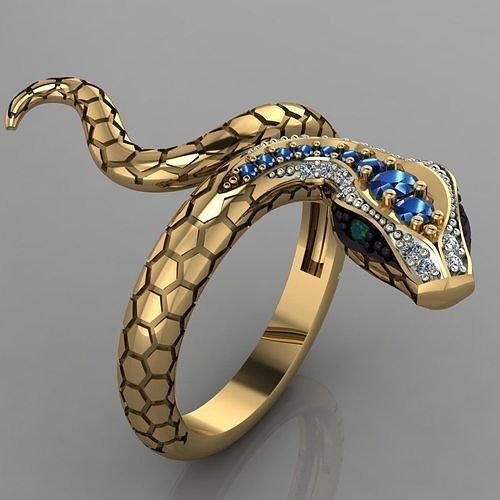 snake ring 0133 3D print model