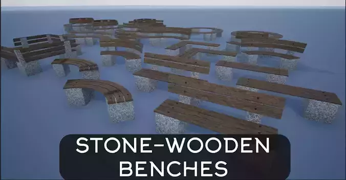Stone-Wooden Bench Collection