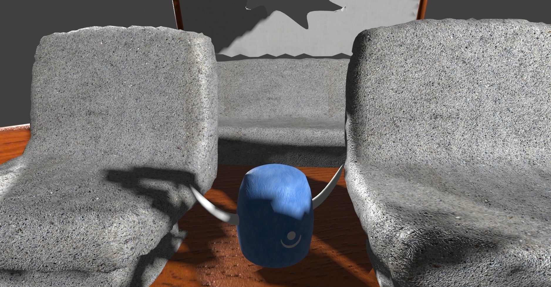 Fred Flintstones Cartoon Car Low-poly 3D model_5