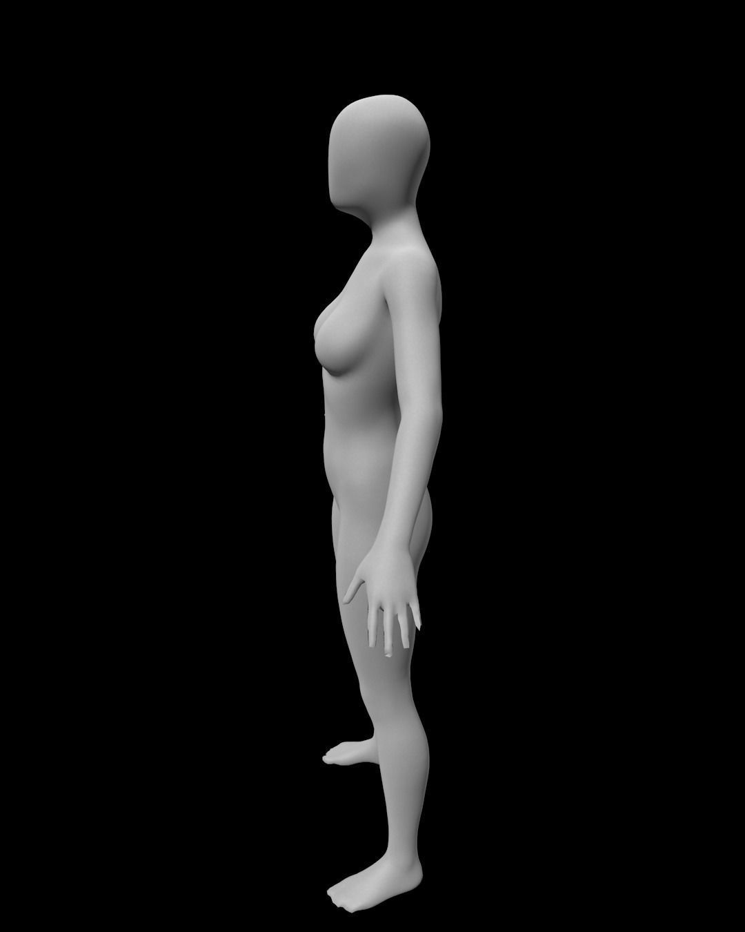 mannequin female 3D model_2