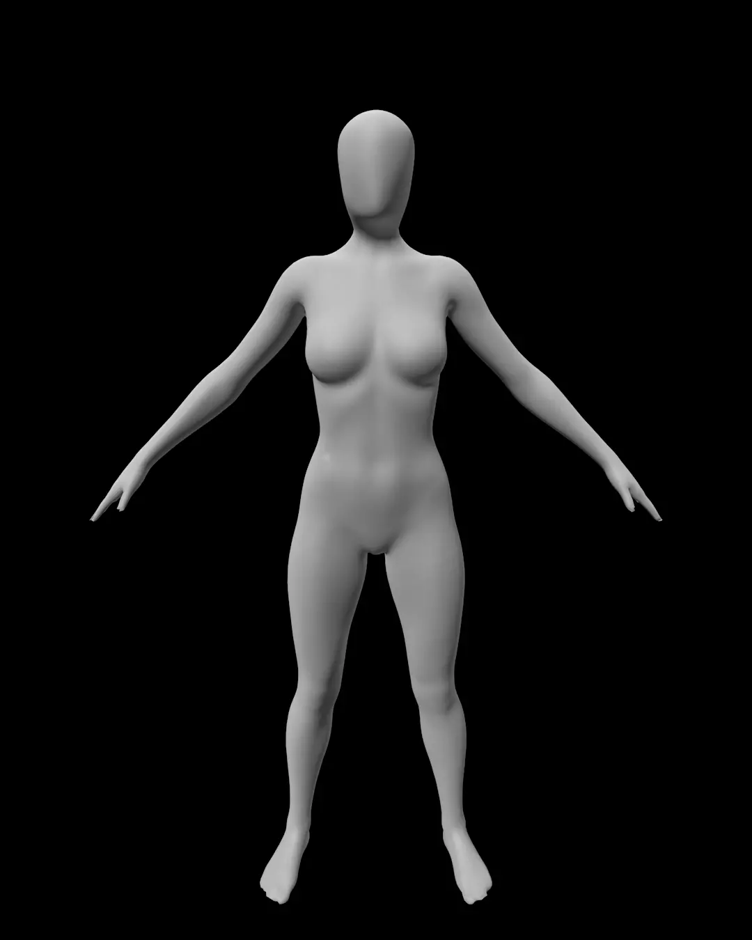 mannequin female 3D model_0