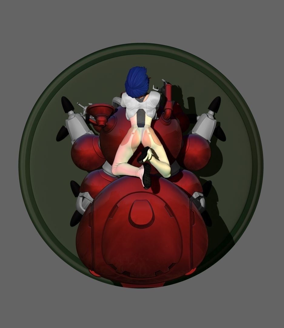 ghost in the shell 3D print model_3