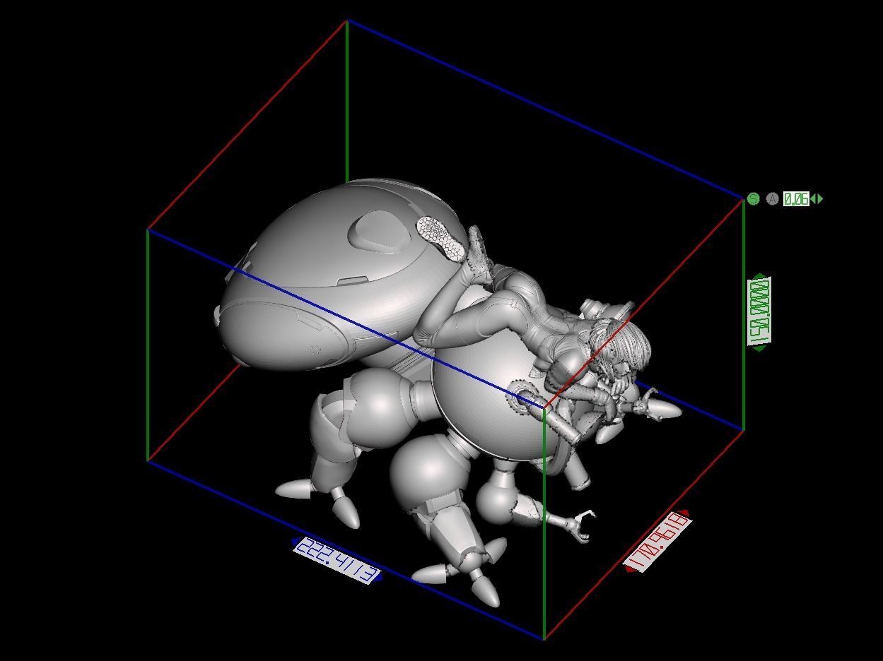 ghost in the shell 3D print model_4