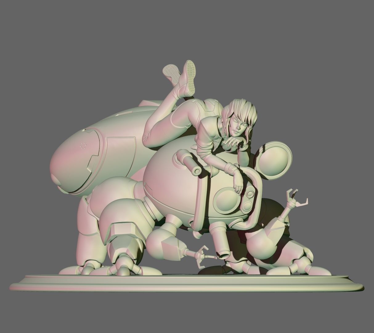 ghost in the shell 3D print model_2